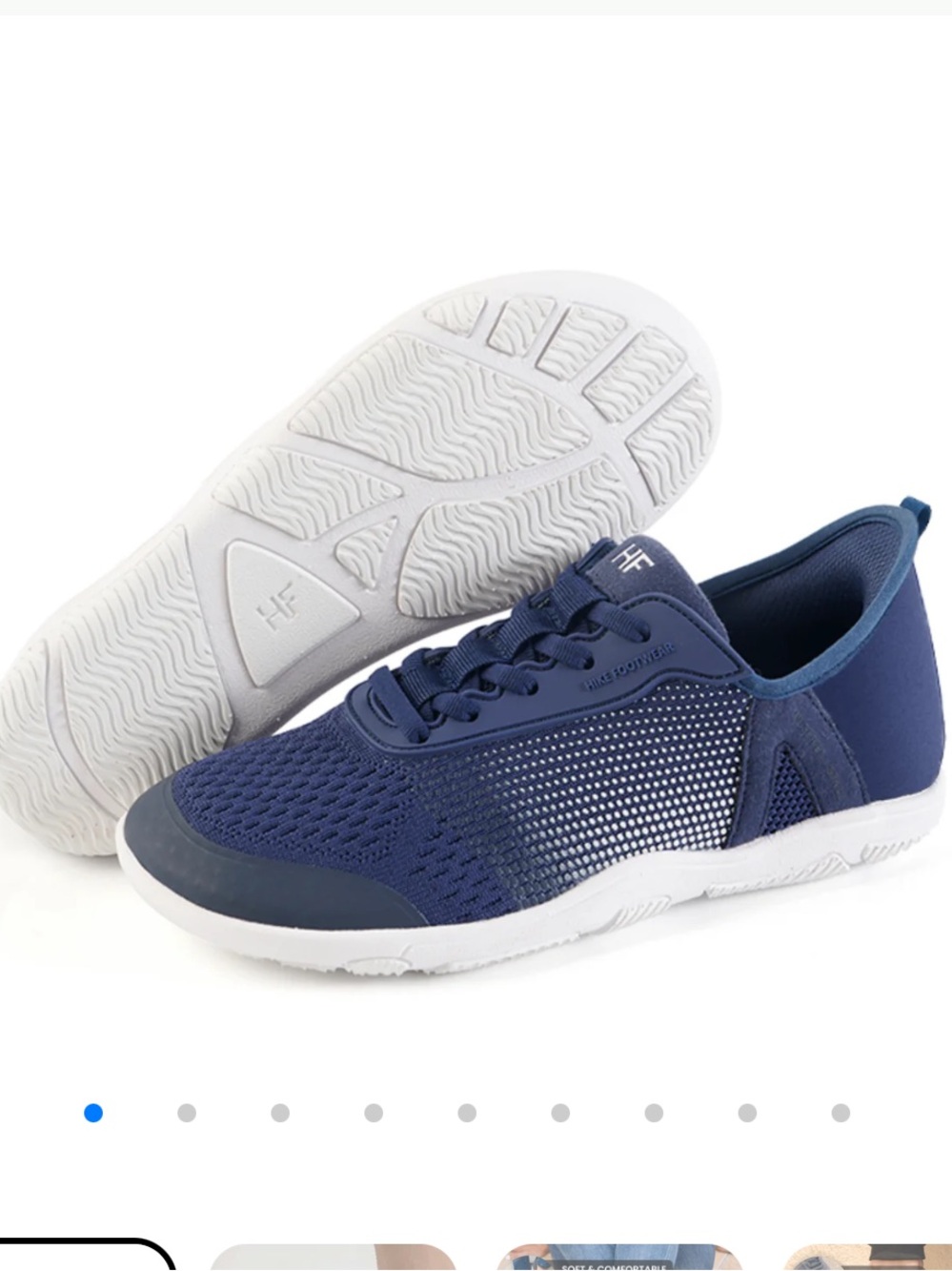 NWT Hike Footwear HF Stride Hands-Free
Barefoot Shoes - Navy Blue Men’s 10-10.5